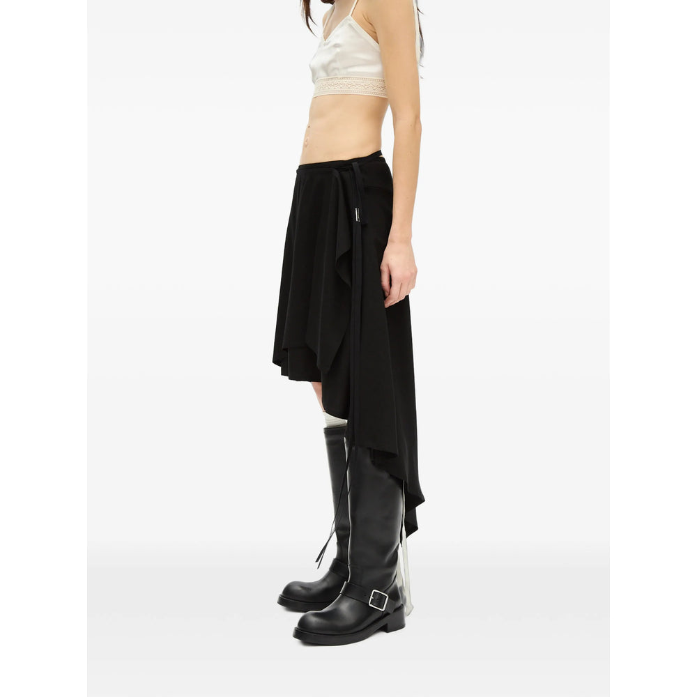 Ann Demeulemeester Black Skirts - Asymmetric & Draped Skirts Women ANN DEMEULEMEESTER