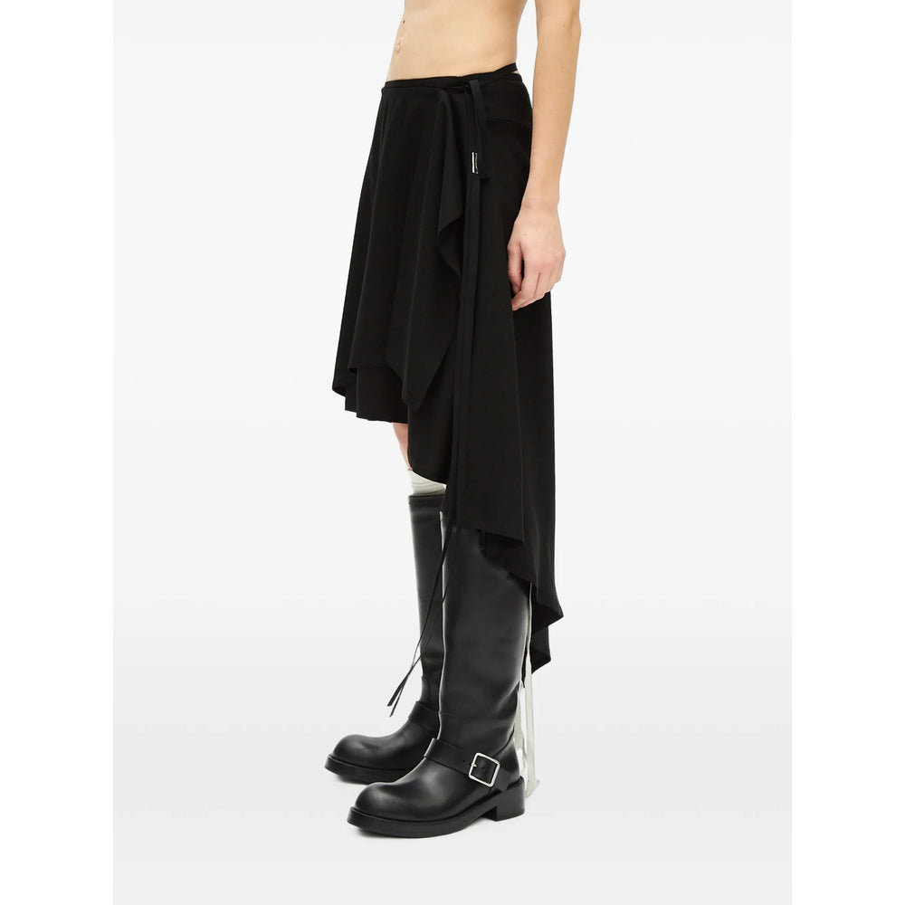 Ann Demeulemeester Black Skirts - Asymmetric & Draped Skirts Women ANN DEMEULEMEESTER
