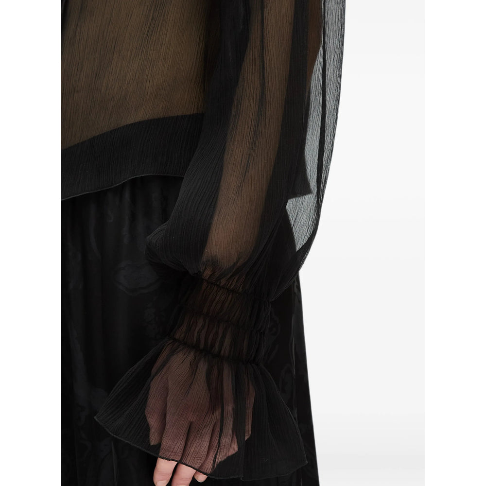 Ann Demeulemeester Black Tops - Blouses Women ANN DEMEULEMEESTER