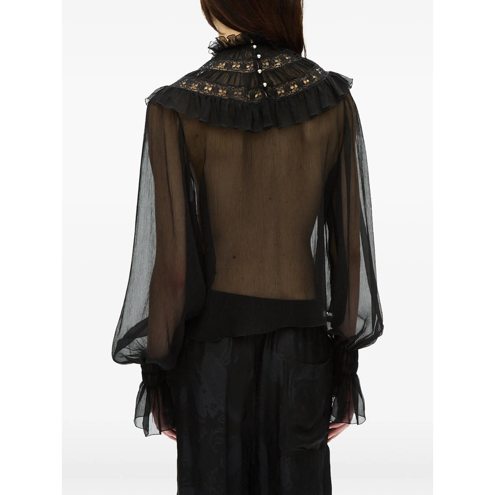 Ann Demeulemeester Black Tops - Blouses Women ANN DEMEULEMEESTER