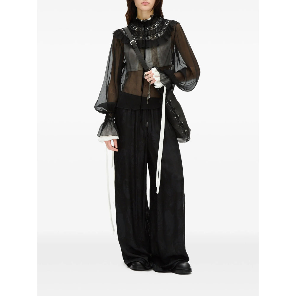 Ann Demeulemeester Black Tops - Blouses Women ANN DEMEULEMEESTER