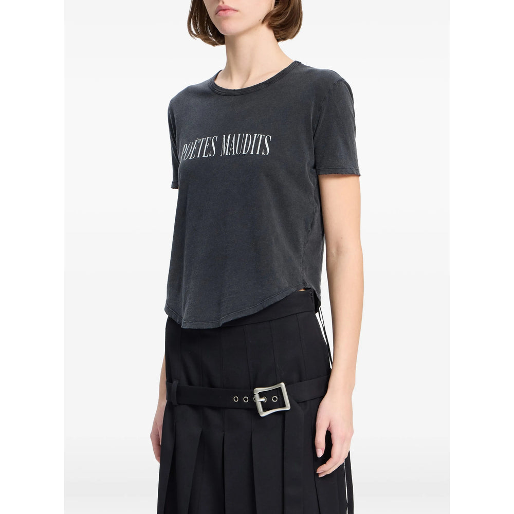 Ann Demeulemeester Black Tops - T-Shirts & Jerseys Women ANN DEMEULEMEESTER