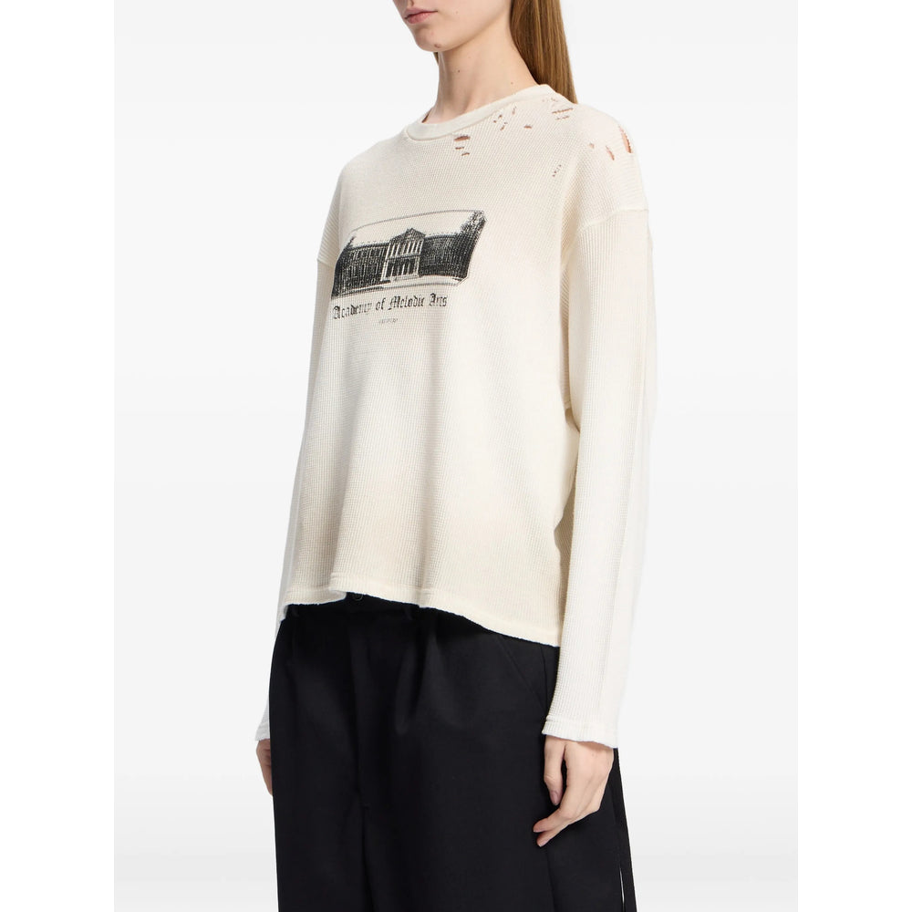 Ann Demeulemeester Neutrals Tops - T-Shirts & Jerseys Women ANN DEMEULEMEESTER