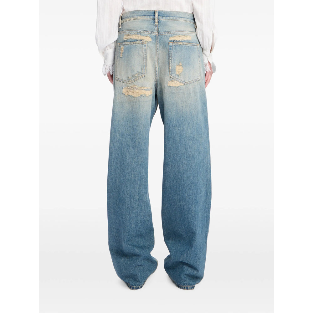 Ann Demeulemeester Blue Denim - Straight-Leg Jeans Women ANN DEMEULEMEESTER