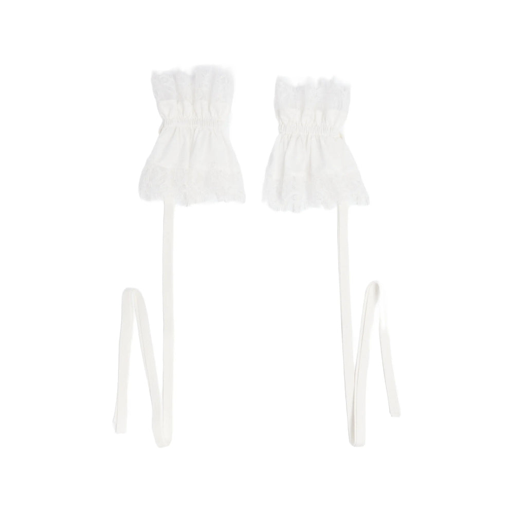 Ann Demeulemeester White Gloves Women ANN DEMEULEMEESTER