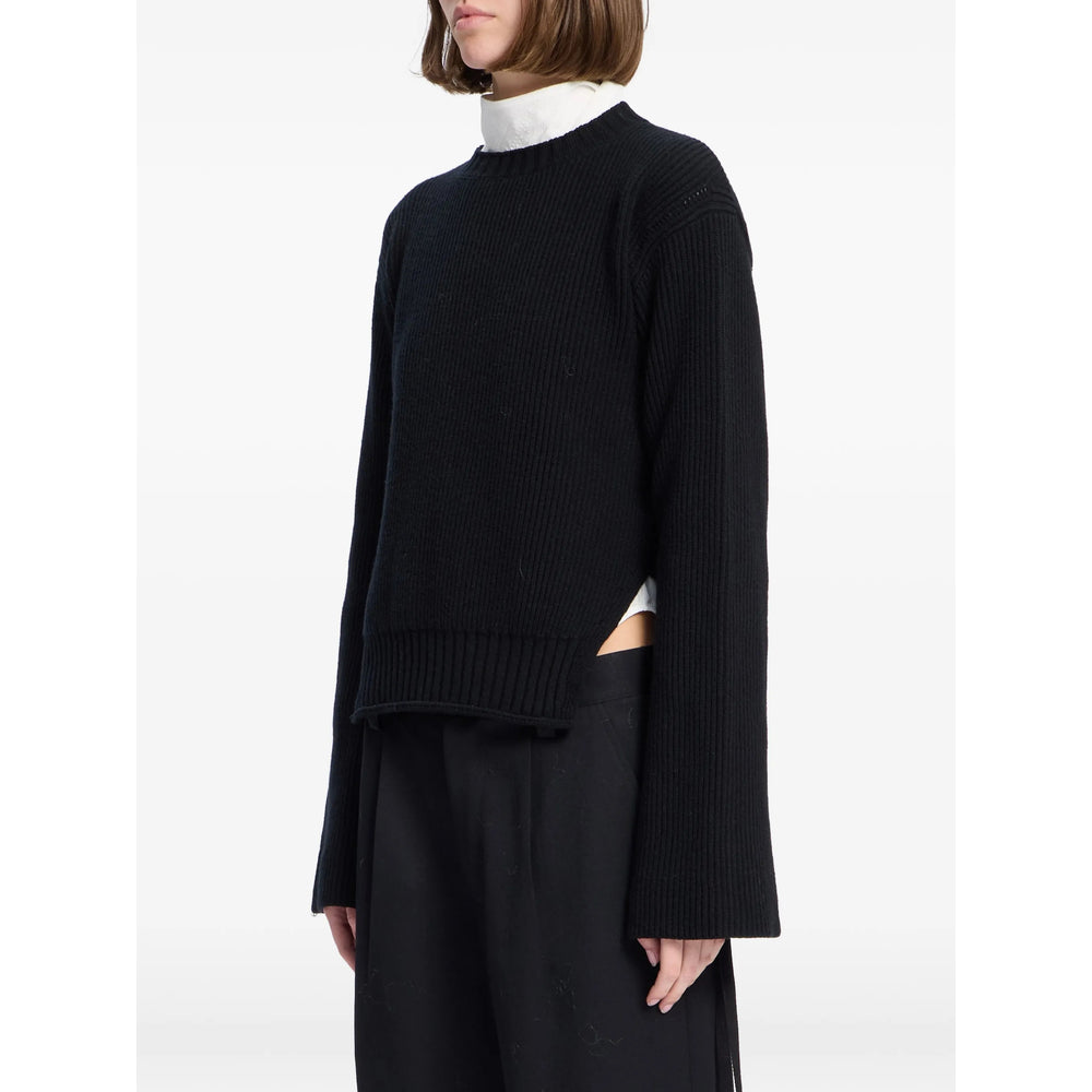 Ann Demeulemeester Black Knitwear - Jumpers Women ANN DEMEULEMEESTER