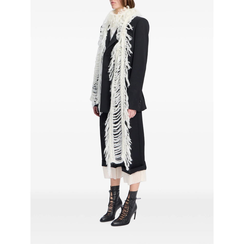 Ann Demeulemeester White Scarves Women ANN DEMEULEMEESTER