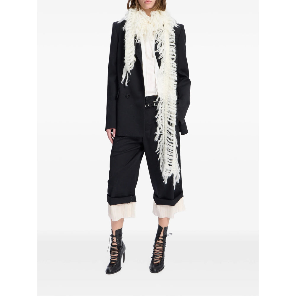 Ann Demeulemeester White Scarves Women ANN DEMEULEMEESTER