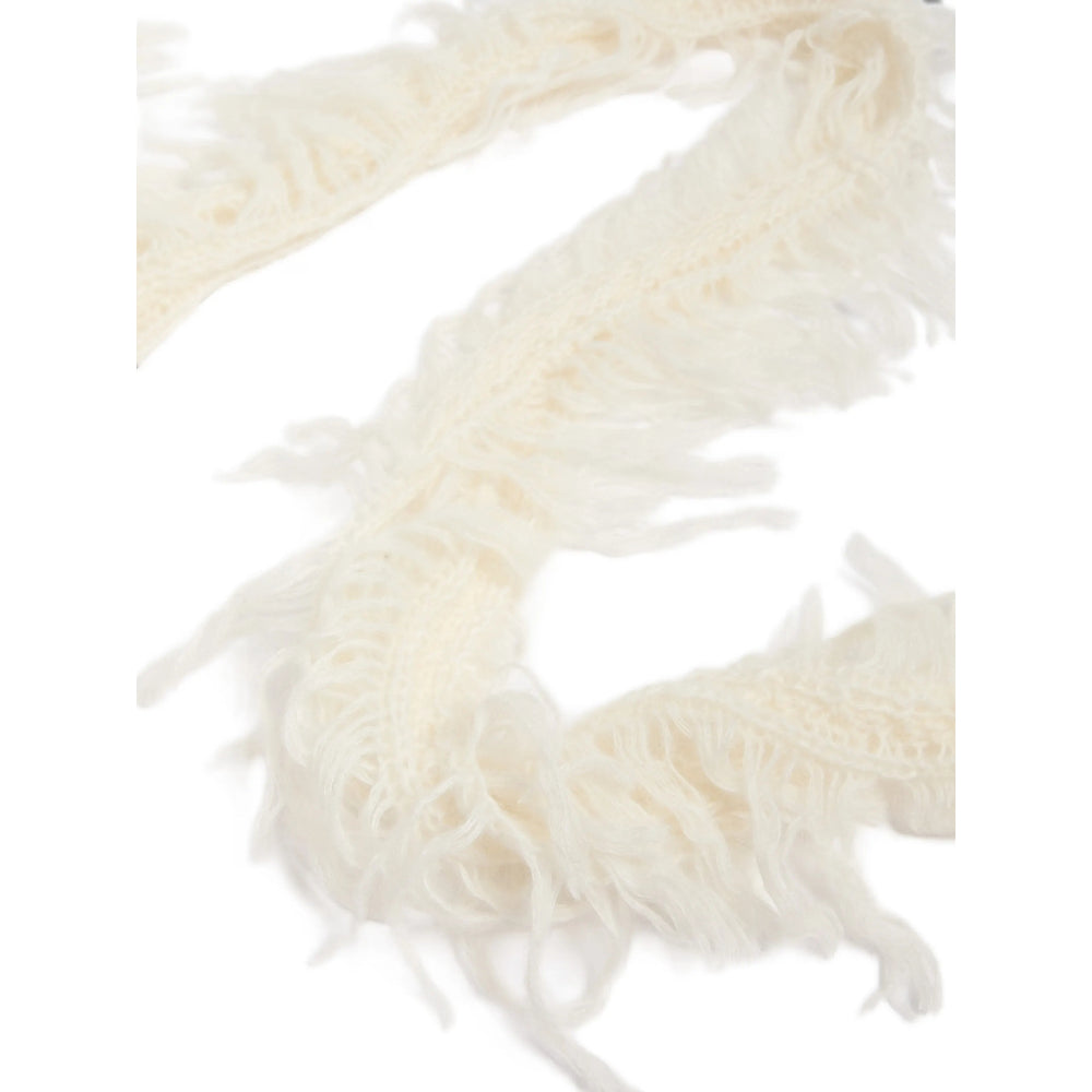 Ann Demeulemeester White Scarves Women ANN DEMEULEMEESTER