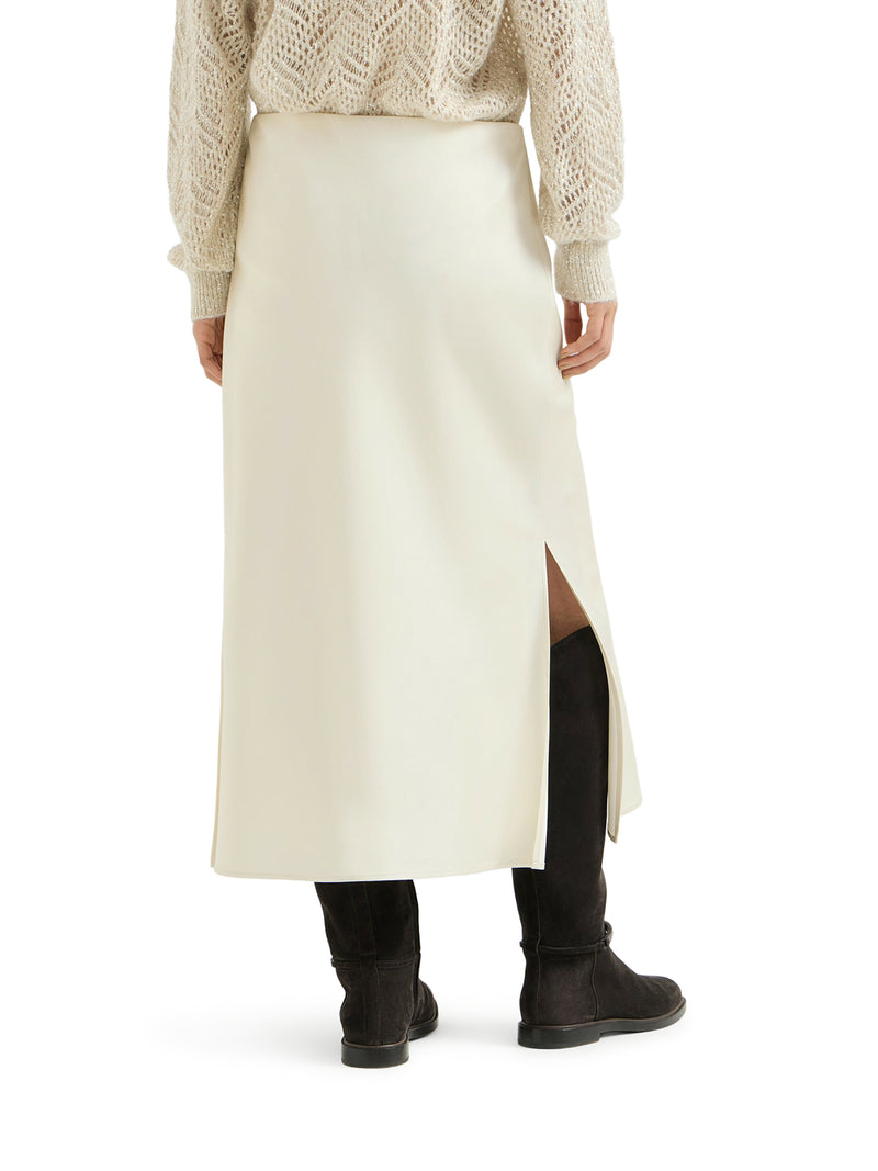 Brunello Cucinelli Women Pencil Fluid Skirt In Cady Satin BRUNELLO CUCINELLI