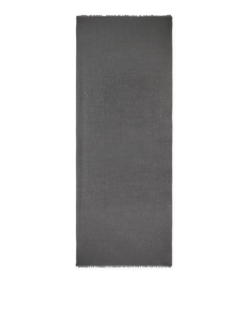 Brunello Cucinelli Women Cashmere And Silk Scarf With Sequins BRUNELLO CUCINELLI