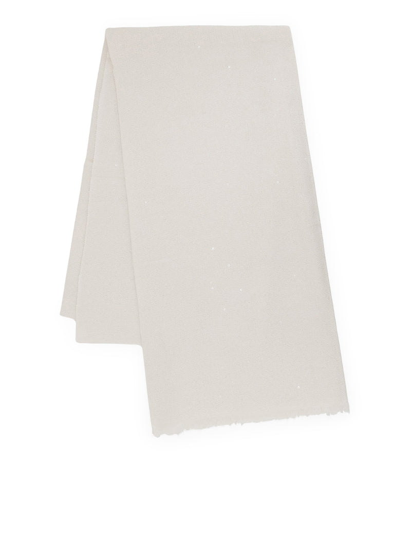 Brunello Cucinelli Women Cashmere And Silk Scarf With Sequins BRUNELLO CUCINELLI