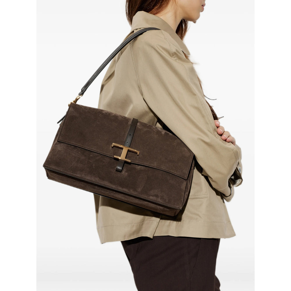 Tod's Brown Shoulder Bags Women TOD'S