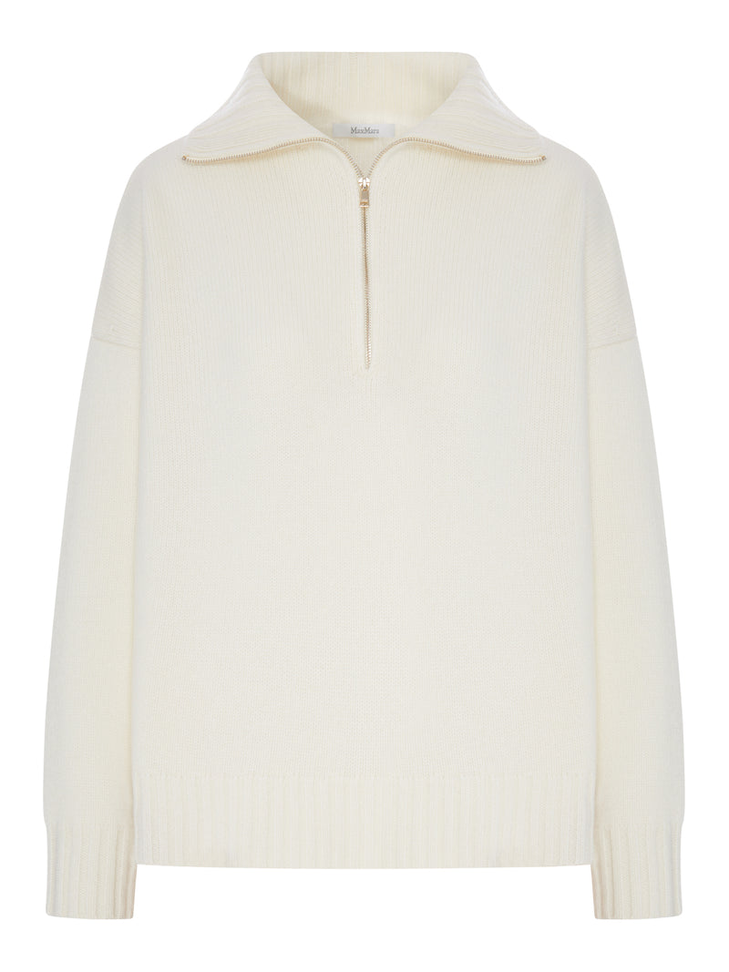 Max Mara Women Oversized Wool Sweater With Wide Collar MAX MARA