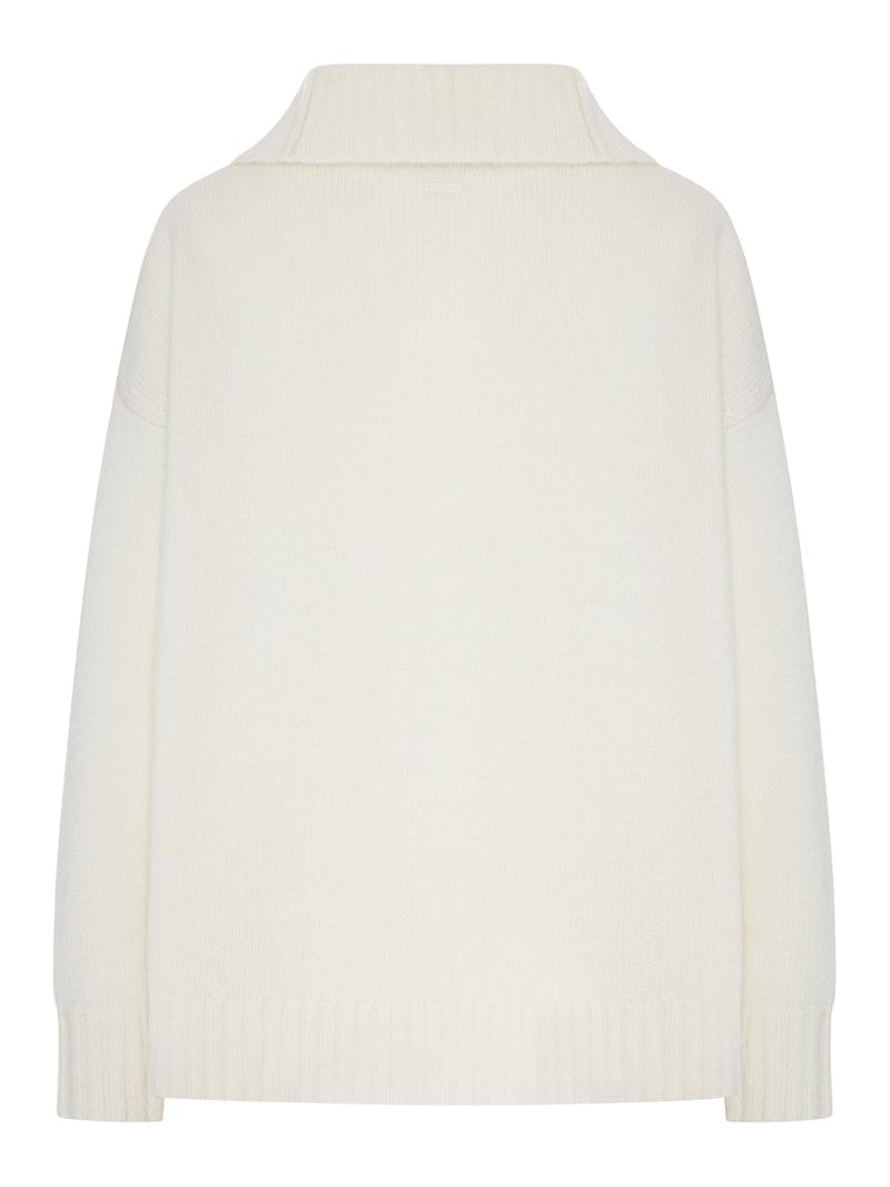 Max Mara Women Oversized Wool Sweater With Wide Collar MAX MARA