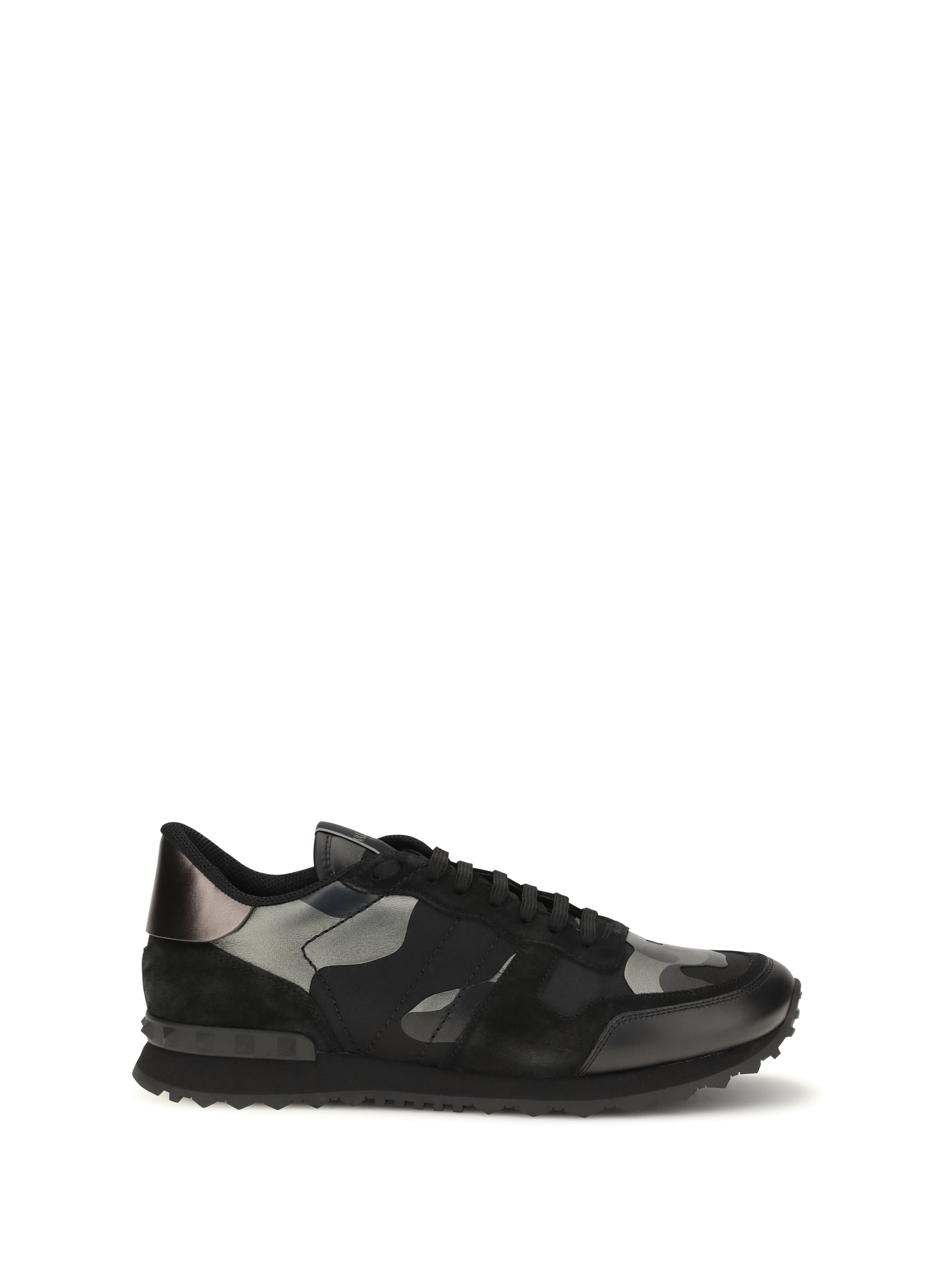 Valentino Garavani Men Rockrunner Camouflage Laminated Sneakers VALENTINO GARAVANI