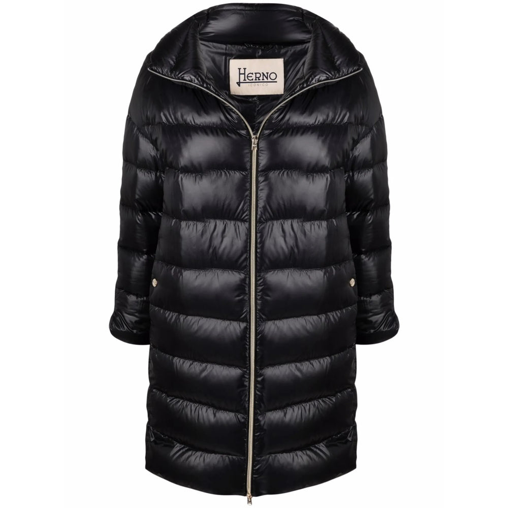 Herno Black Coats - Single Breasted Coats Women HERNO