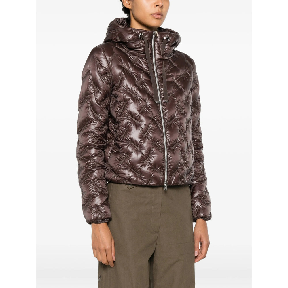 Herno Brown Jackets - Puffer Jackets Women HERNO