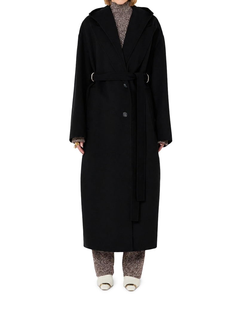 Sportmax Women Oversized Pure Wool Coat SPORTMAX