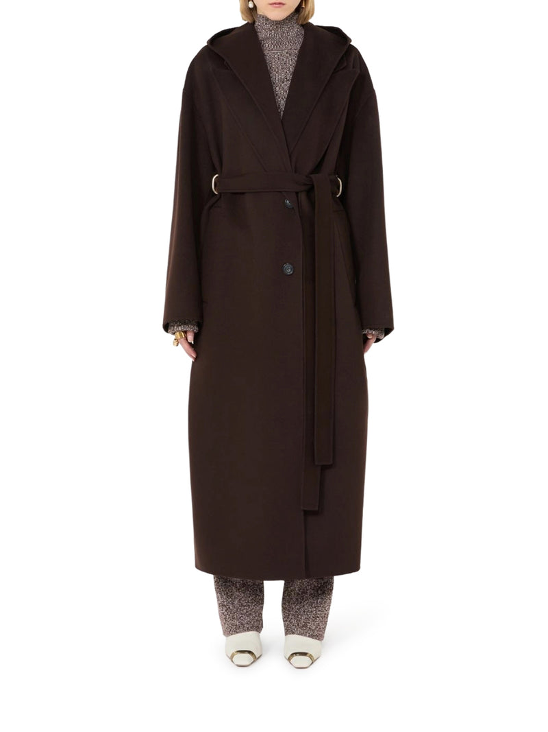 Sportmax Women Oversized Pure Wool Coat SPORTMAX