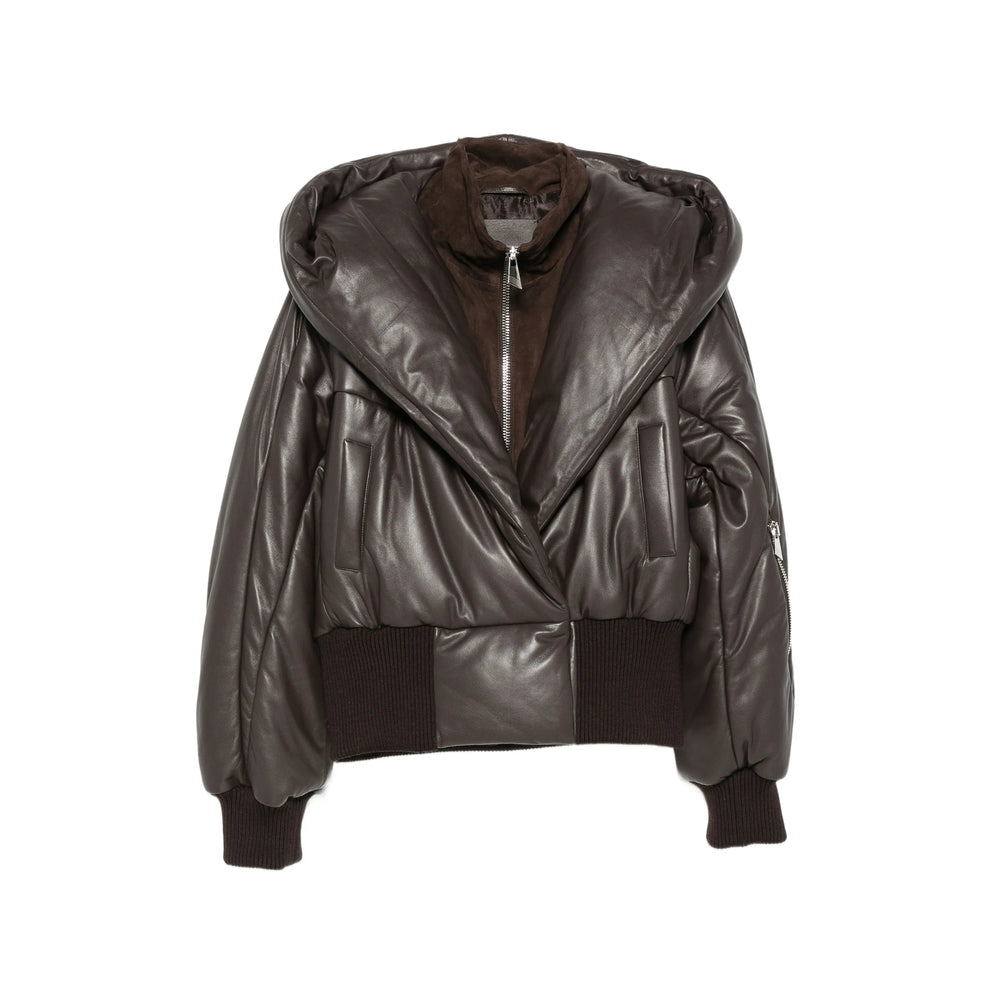 The Attico Brown Jackets - Leather Jackets Women THE ATTICO