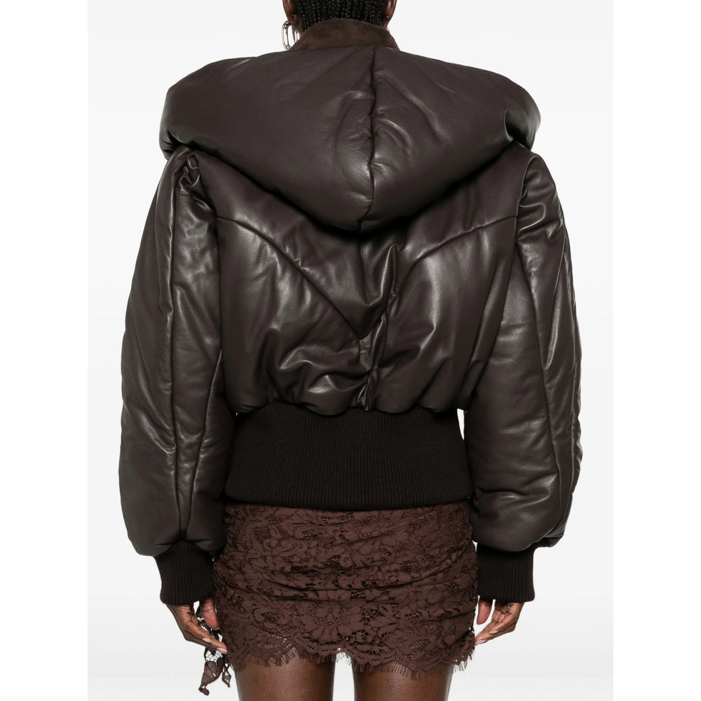 The Attico Brown Jackets - Leather Jackets Women THE ATTICO
