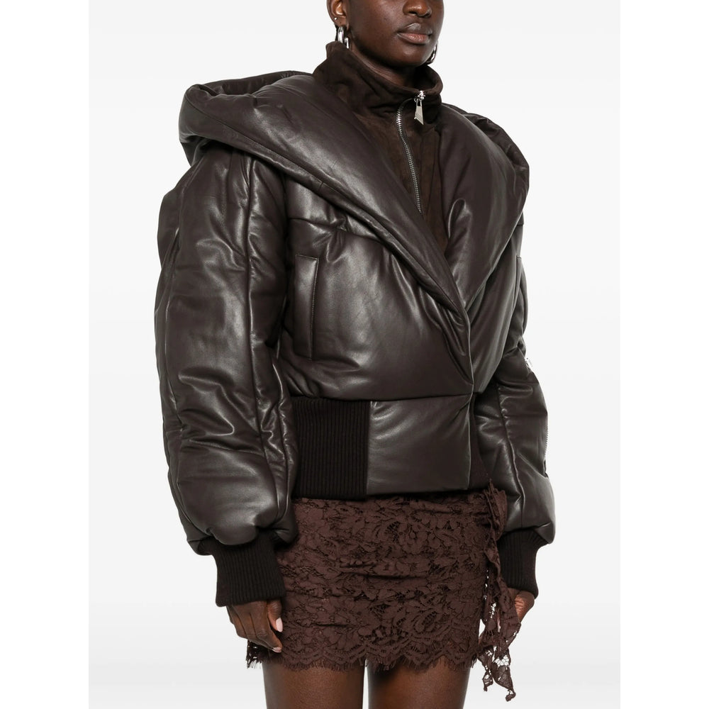 The Attico Brown Jackets - Leather Jackets Women THE ATTICO