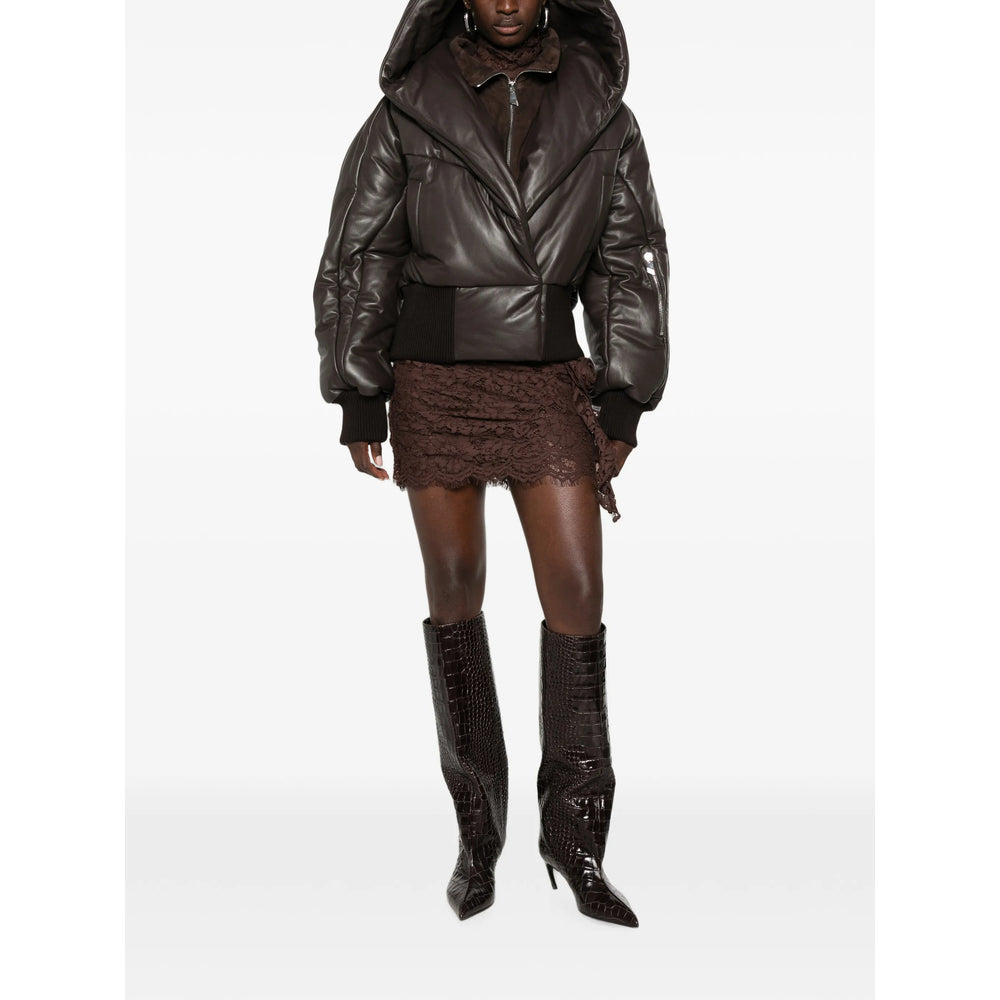 The Attico Brown Jackets - Leather Jackets Women THE ATTICO