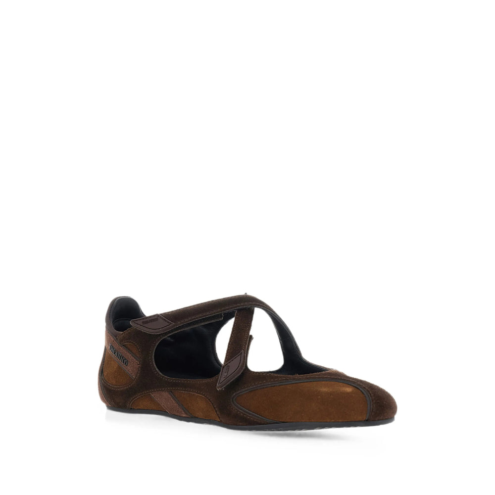 The Attico Brown Ballet Flats Women THE ATTICO