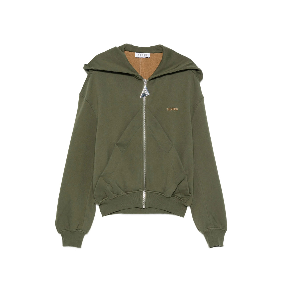 The Attico Green Tops - Hoodies Women THE ATTICO