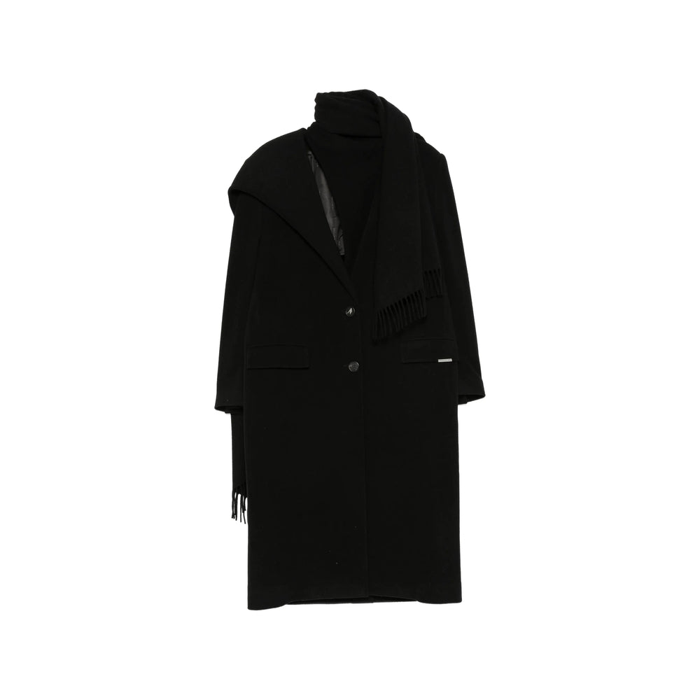 The Attico Black Coats - Single Breasted Coats Women THE ATTICO