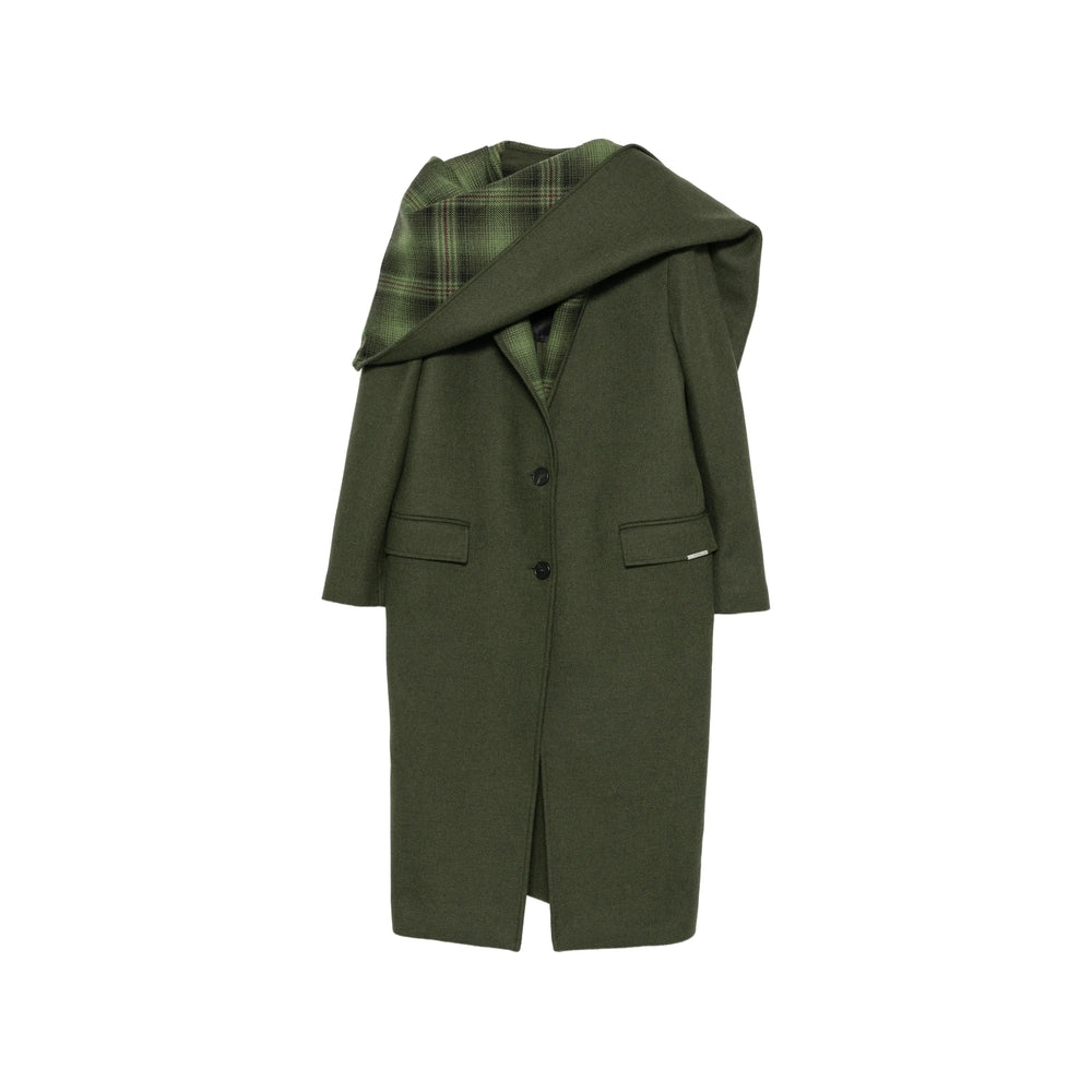 The Attico Green Coats - Single Breasted Coats Women THE ATTICO