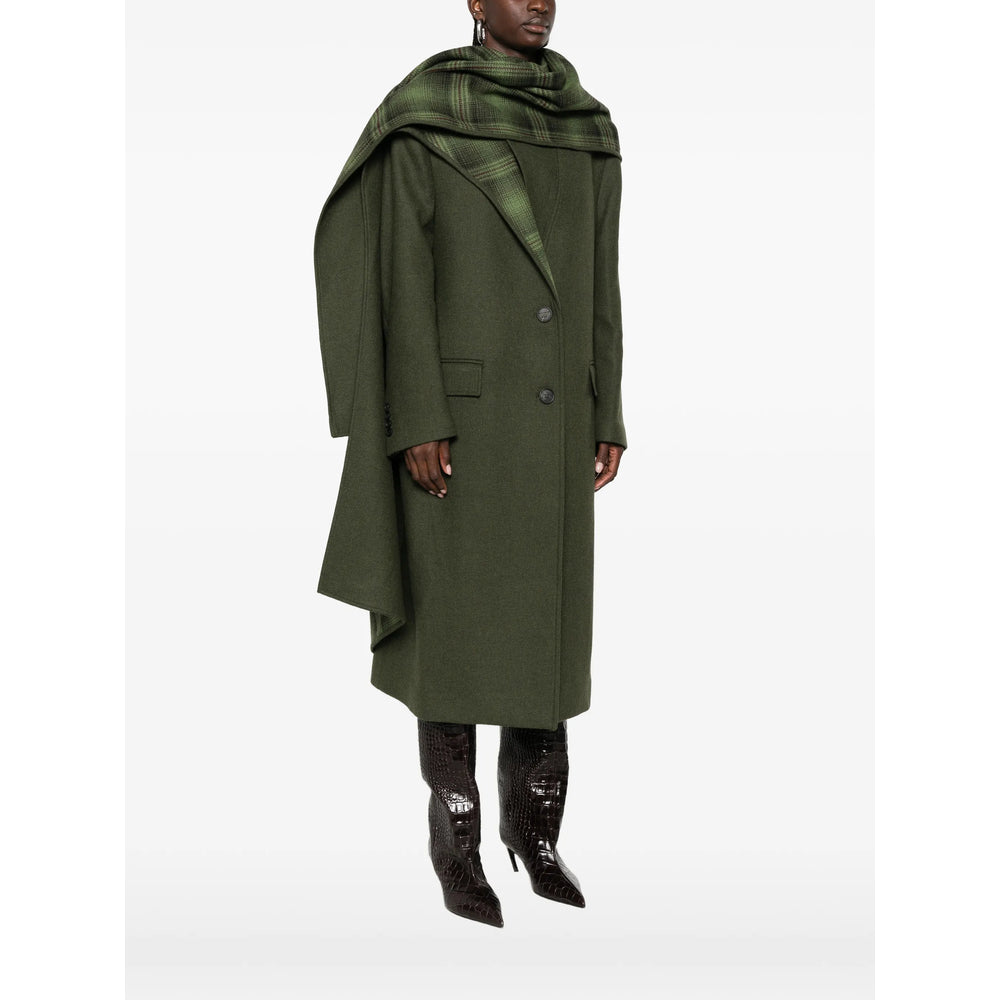The Attico Green Coats - Single Breasted Coats Women THE ATTICO