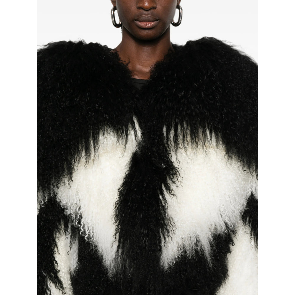 The Attico Black Jackets - Faux Fur & Shearling Jackets Women THE ATTICO