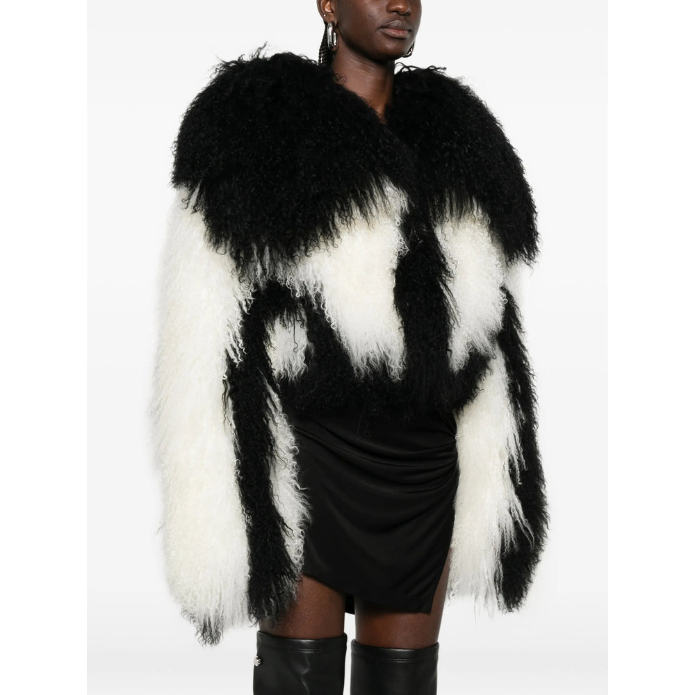 The Attico Black Jackets - Faux Fur & Shearling Jackets Women THE ATTICO