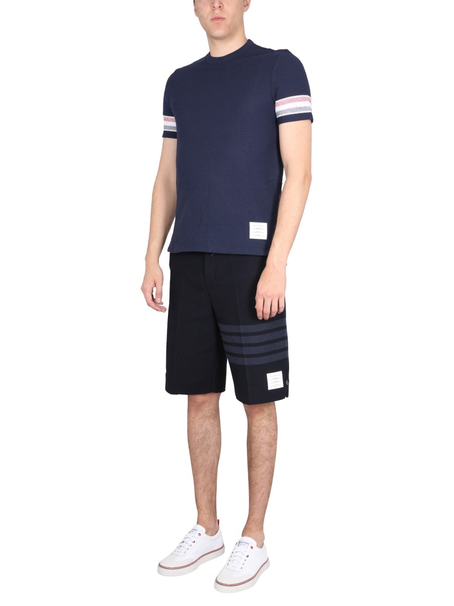 Thom Browne Men Stripes T-Shirt THOM BROWNE