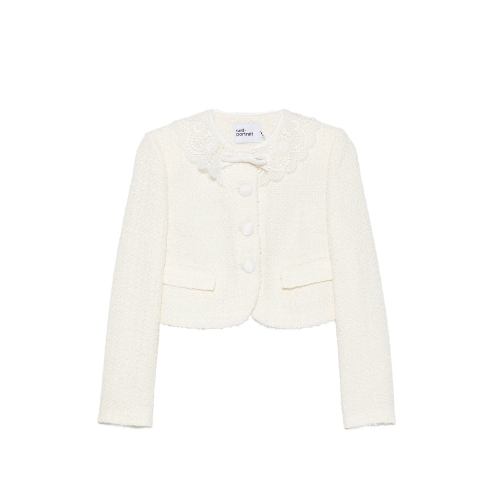 Self-Portrait Neutrals Jackets - Tweed Jackets Women SELF-PORTRAIT