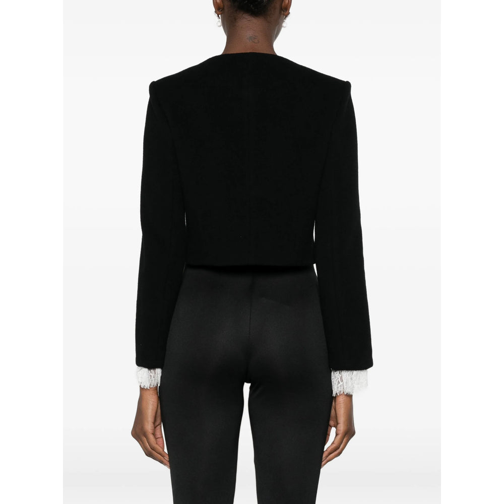 Self-Portrait Black Jackets - Cropped Jackets Women SELF-PORTRAIT