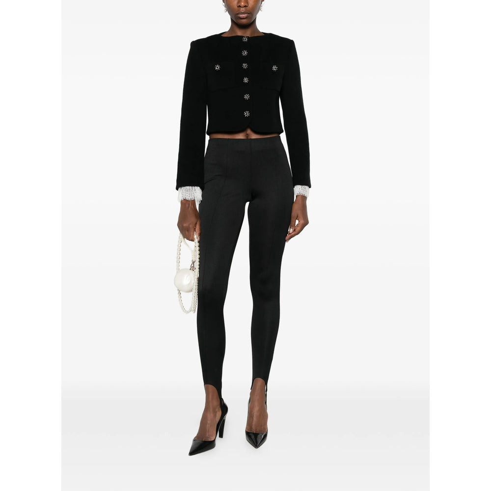 Self-Portrait Black Jackets - Cropped Jackets Women SELF-PORTRAIT