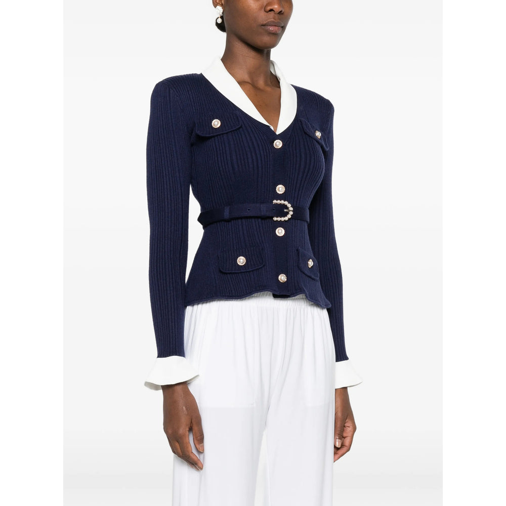 Self-Portrait Blue Tops - Cardigans Women SELF-PORTRAIT