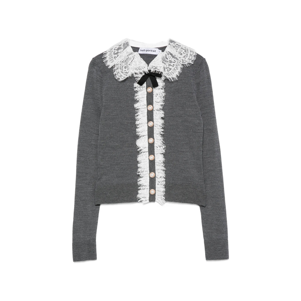 Self-Portrait Grey Tops - Cardigans Women SELF-PORTRAIT