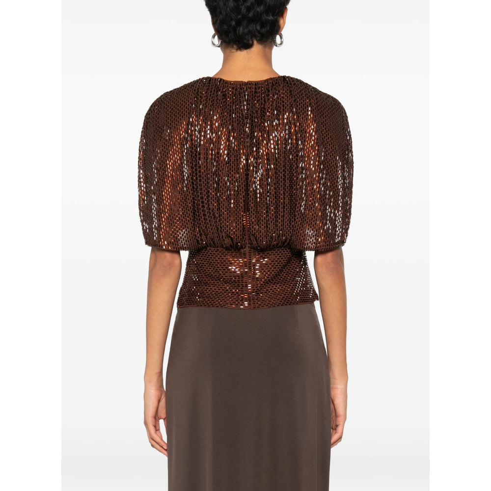 Self-Portrait Brown Tops - Blouses Women SELF-PORTRAIT