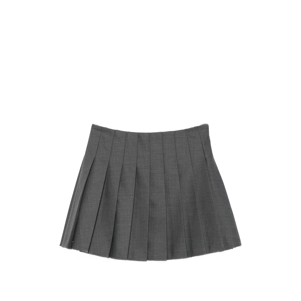 Self-Portrait Grey Skirts - Pleated Skirts Women SELF-PORTRAIT