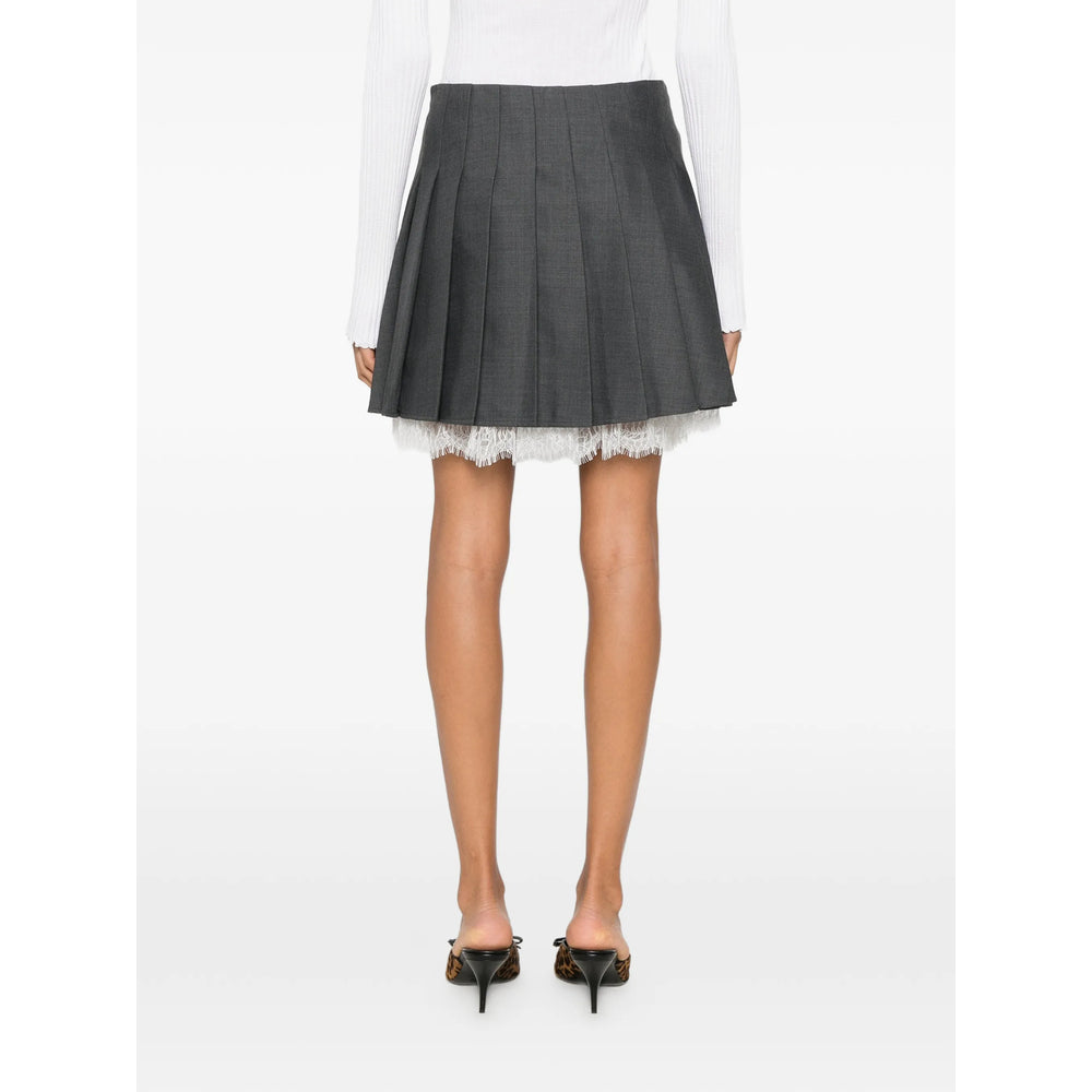 Self-Portrait Grey Skirts - Pleated Skirts Women SELF-PORTRAIT
