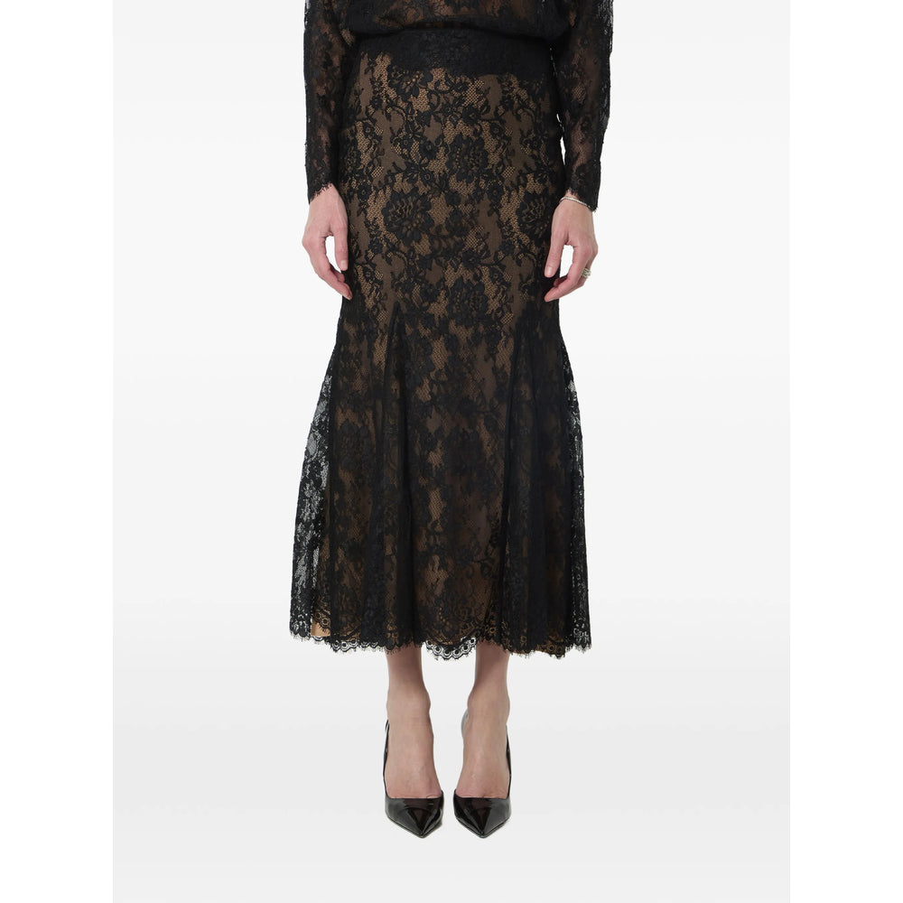 Self-Portrait Black Skirts - Fitted Skirts Women SELF-PORTRAIT