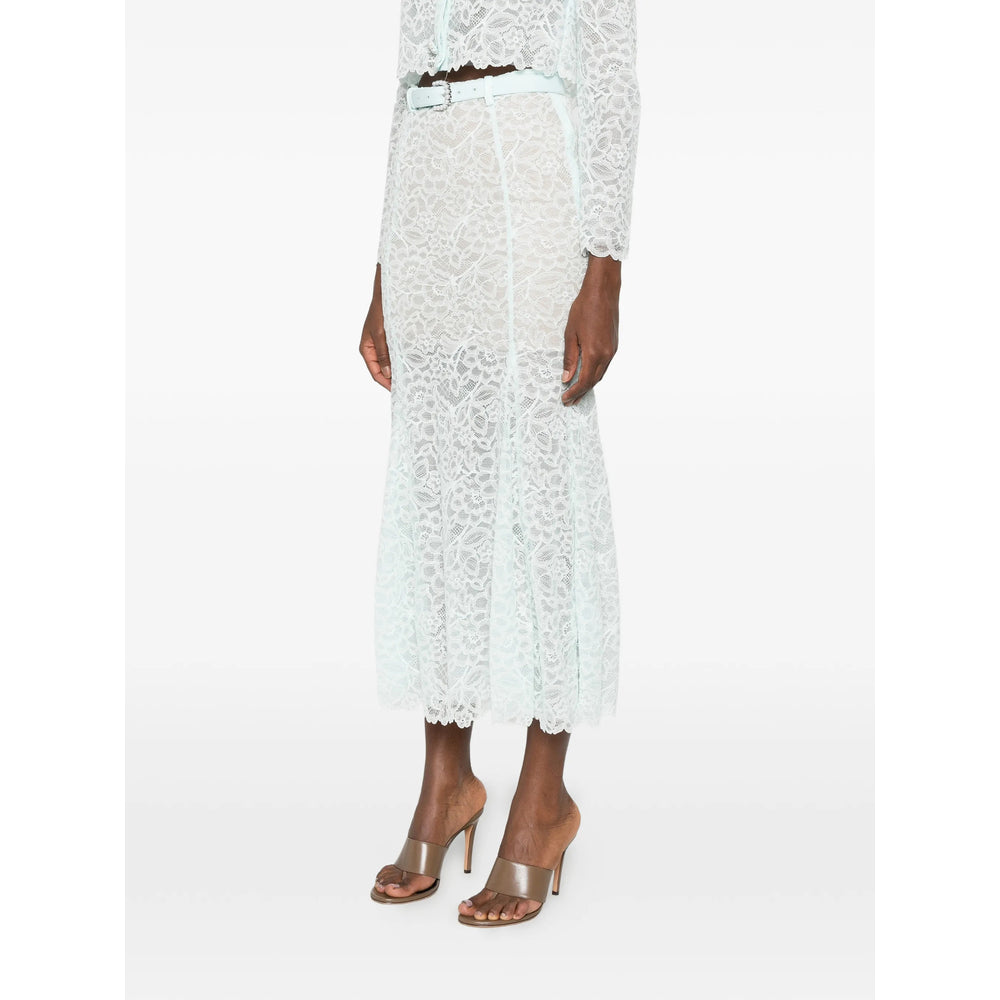 Self-Portrait Green Skirts - Fitted Skirts Women SELF-PORTRAIT