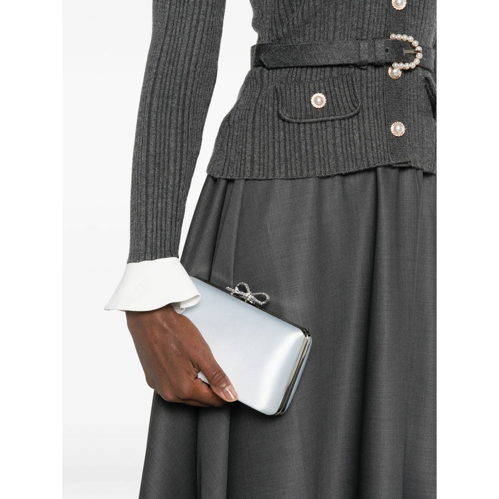 Self-Portrait Blue Clutch Bags Women SELF-PORTRAIT