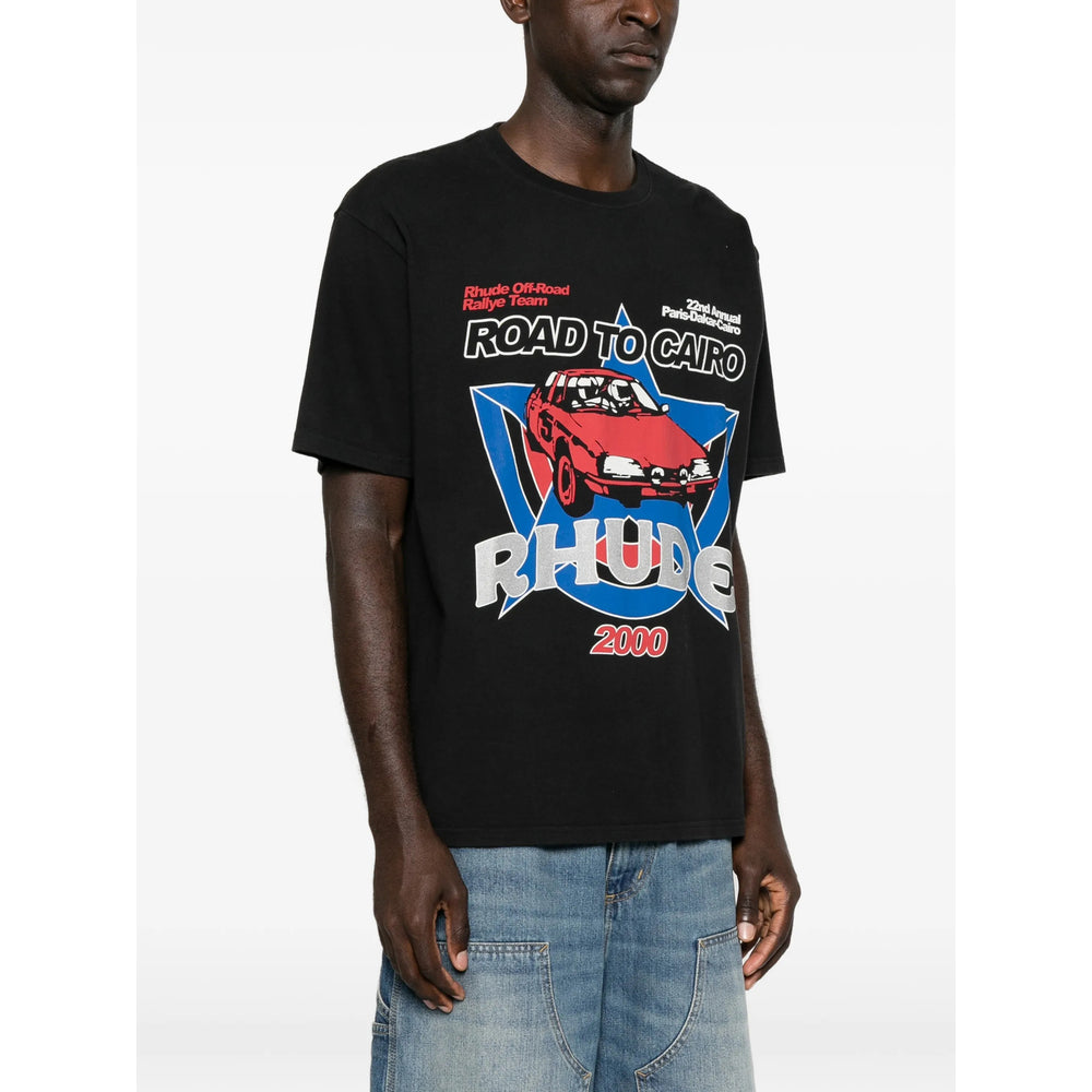Rhude Black T-Shirts & Vests - T-Shirts Men RHUDE
