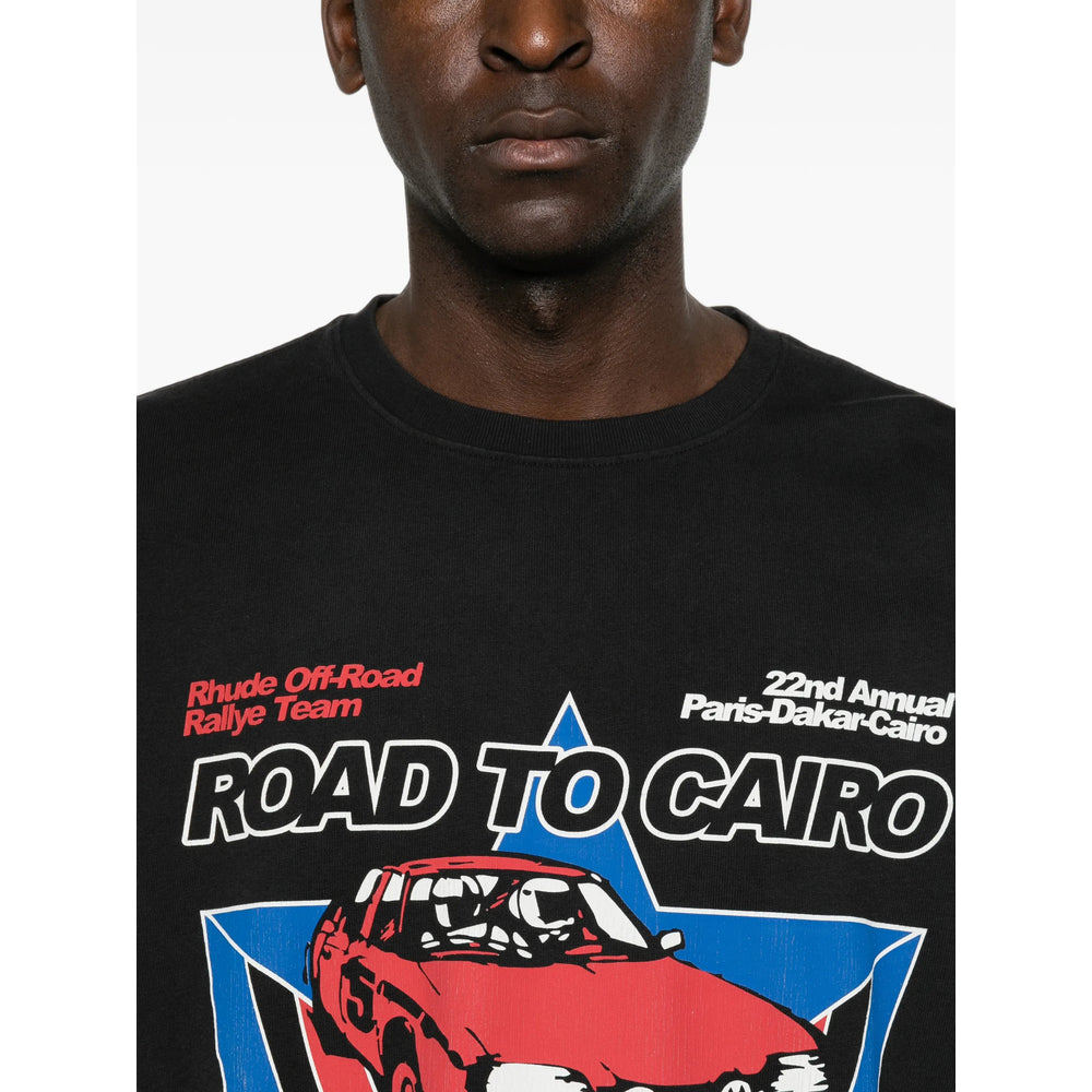 Rhude Black T-Shirts & Vests - T-Shirts Men RHUDE