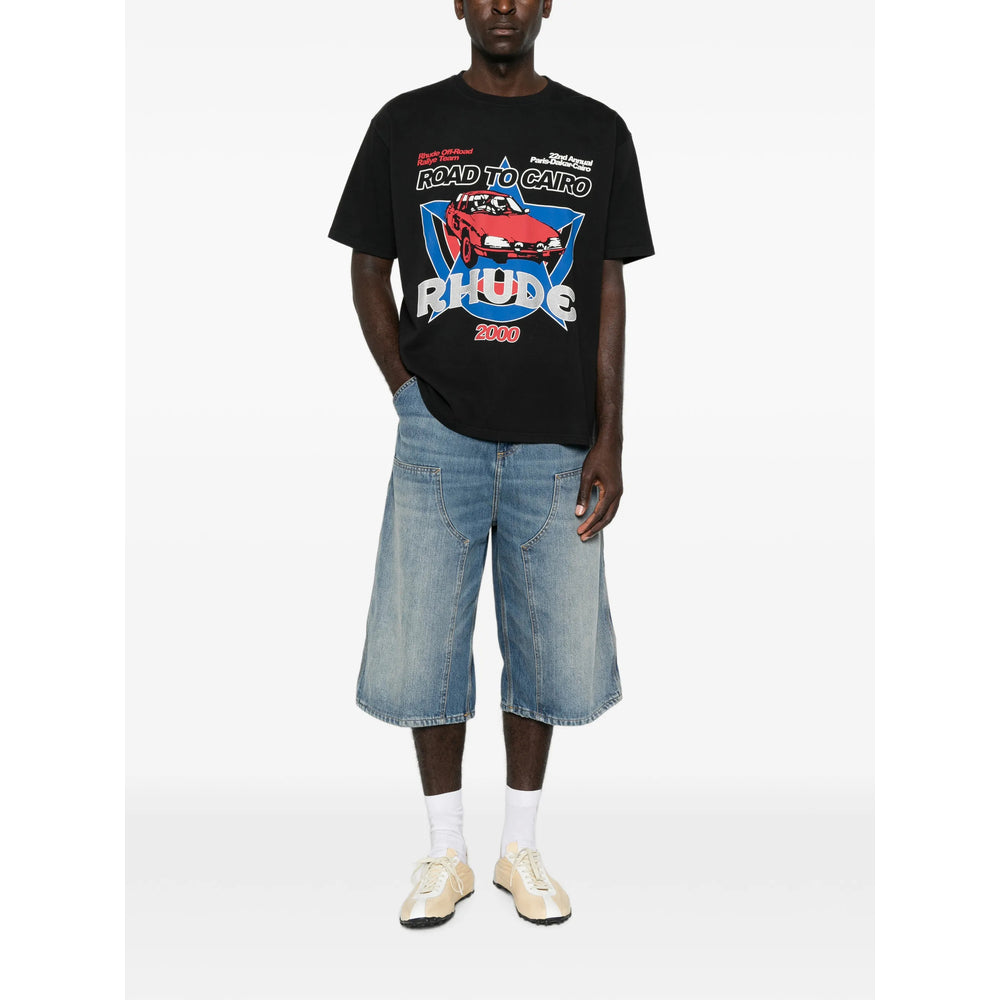 Rhude Black T-Shirts & Vests - T-Shirts Men RHUDE